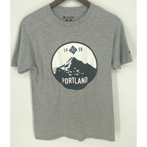 Columbia Men's Size Medium M PORTLAND Mountain T shirt Top Casual, 767